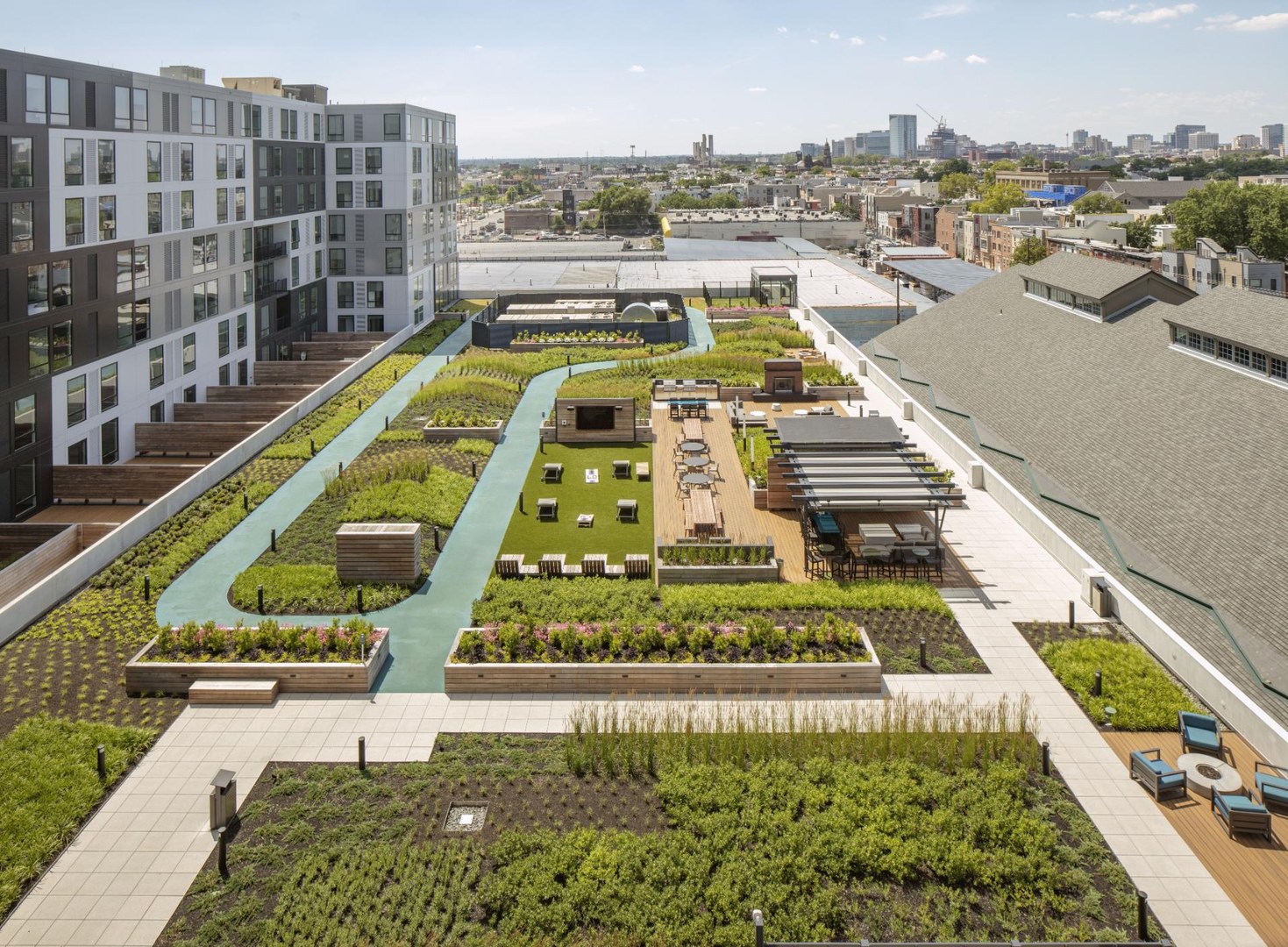 Aerial view of Rooftop