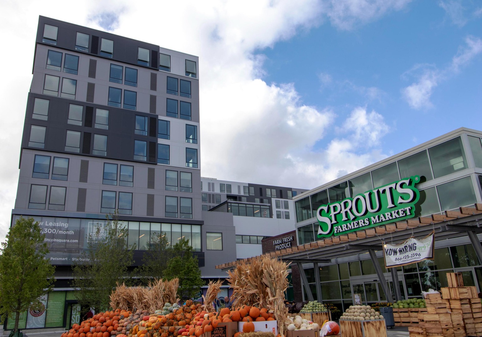 Exterior building and grocery store