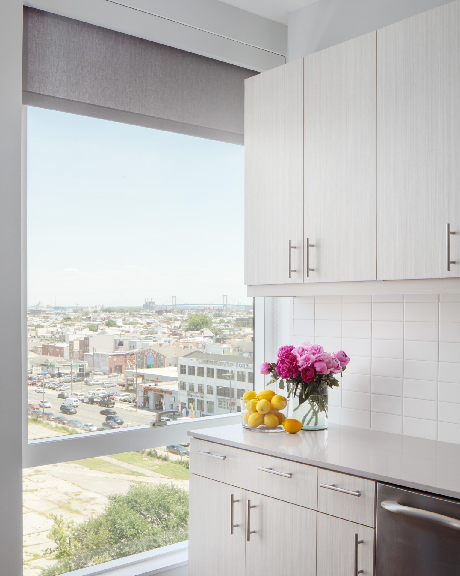 Views of Philadelphia from kitchen